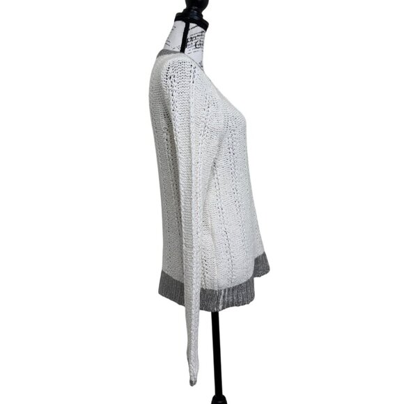 Moth by Anthropologie Cream and Gray Knit Sweater - Picture 2 of 9